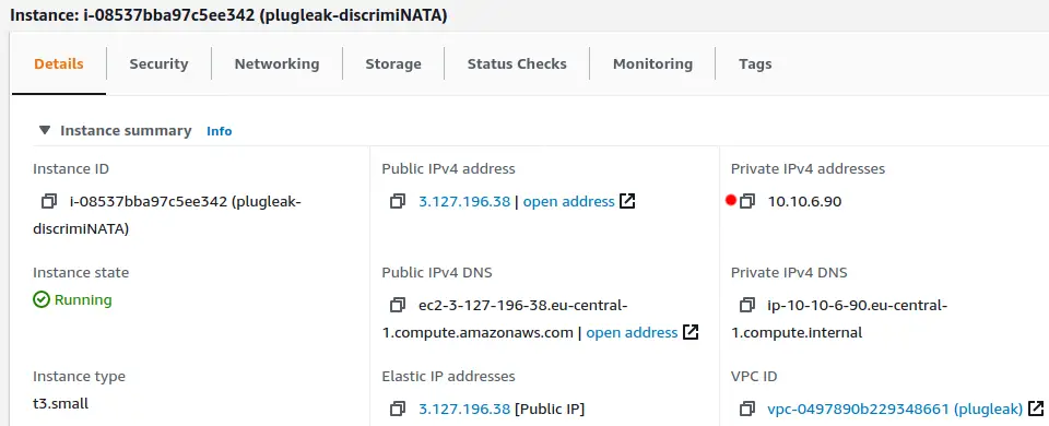 EC2 DiscrimiNAT Private IP