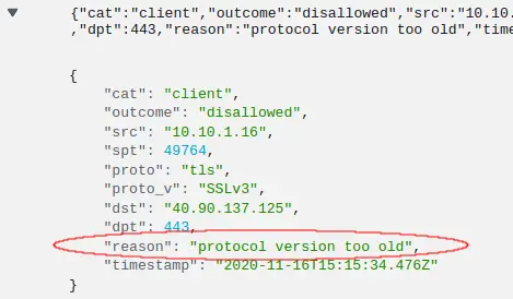 CloudWatch JSON expanded &quot;reason&quot; field